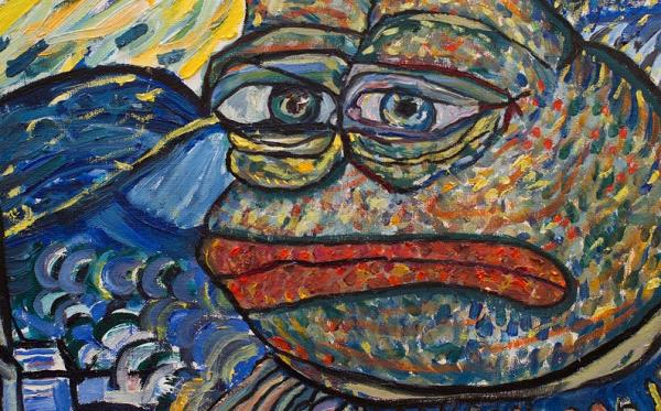  大熱青蛙Pepe玩轉名畫變主角！招牌厭世樣還原蒙羅麗莎/吶喊神髓