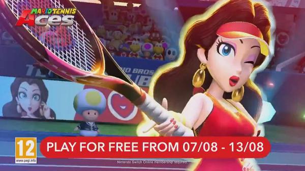 【Switch】《Mario Tennis Aces》限時免費玩！8月限定優惠同朋友大玩體感網球