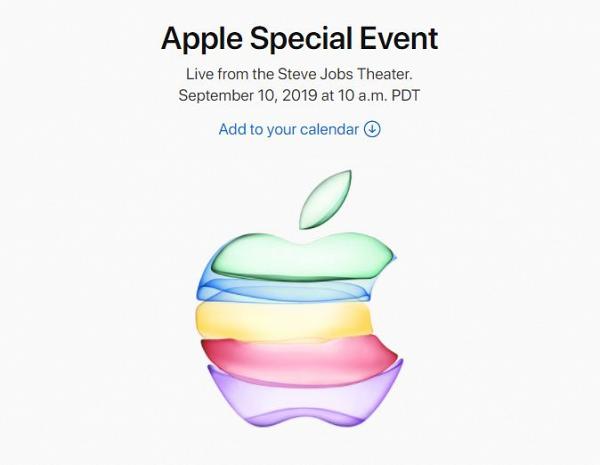 【蘋果發佈會】Apple正式確實iPhone 11發佈會日期 5色漸變蘋果Logo有暗示
