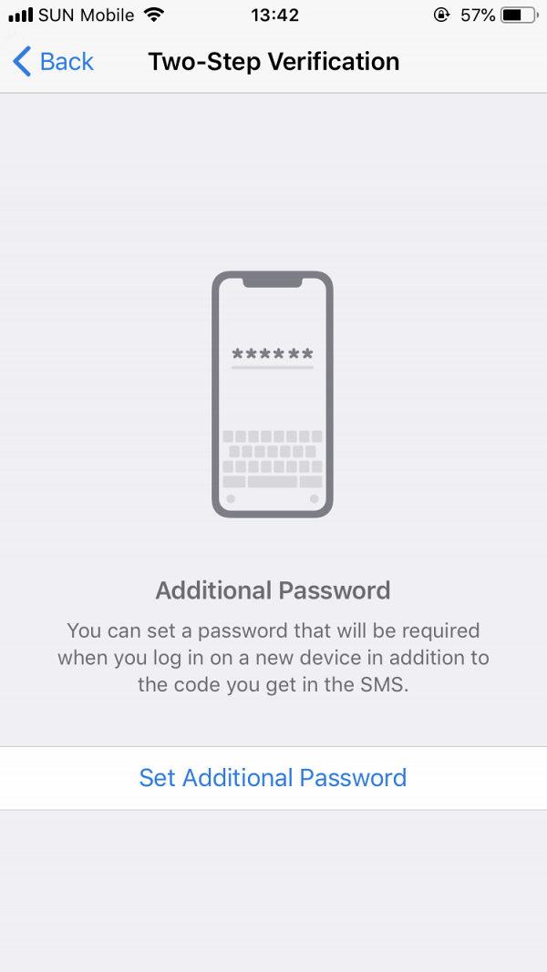 選擇「Set Additional Password」