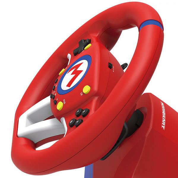 【Switch】Mario Kart專用軚盤+油門踏板登場 紅藍主題配色！Switch/PC都用得