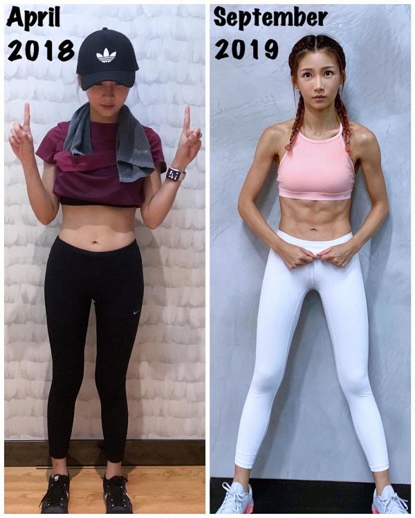 30歲簡淑兒告別嬌滴滴少女形象　用一年時間健身練出六嚿腹肌驚豔網民