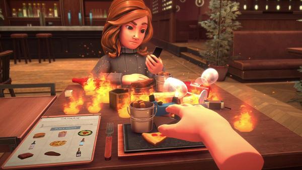 模擬約會遊戲《Table Manners》高難度練餐桌禮儀 超難控倒紅酒餵食物玩到著火