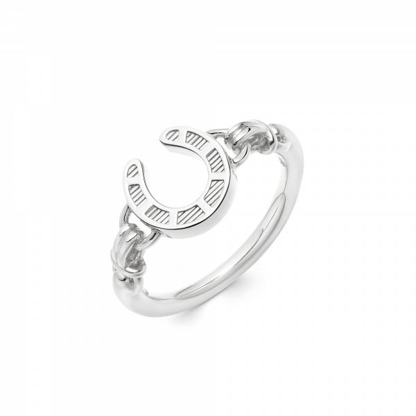 Ascot Sterling Silver Horseshoe Ring $850