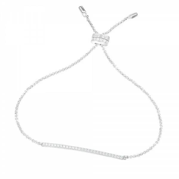 COLLECTION CROISETTE Silver Single-Line Bracelet $700
