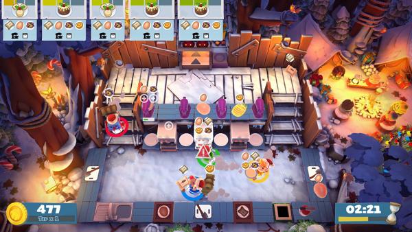 【Switch】《Overcooked! 2》最新冬日主題免費更新！雪地營火新地圖+聖誕美食