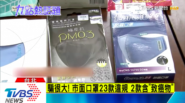 【新冠肺炎】網購口罩留意！台灣檢測PM2.5口罩 2款含可致癌染料超標不能防疫
