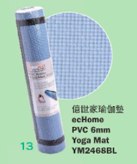 億世家瑜伽墊ecHome PVC 6mm Yoga Mat YM2468BL