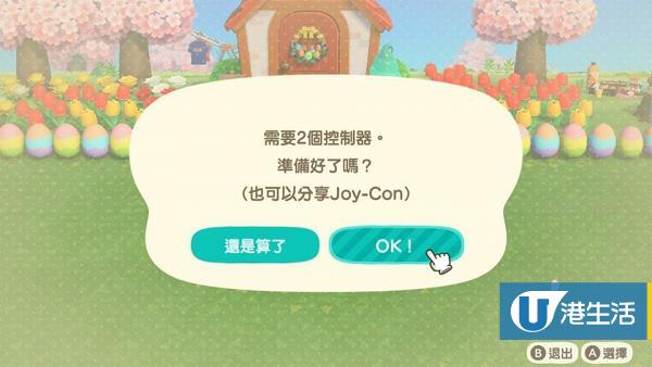 遊戲會提示需要使用兩個Joy-Con控制器。