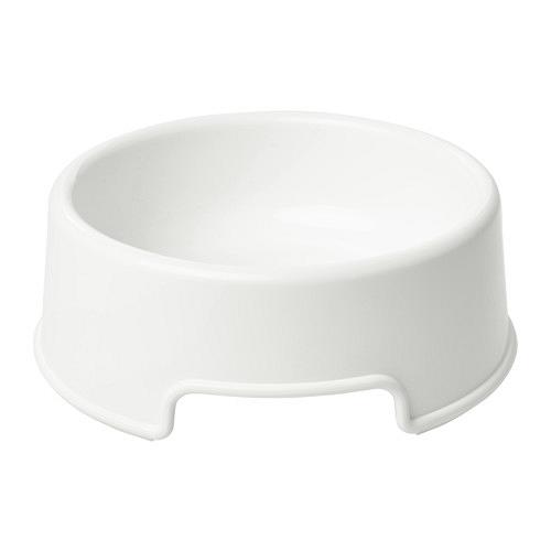 第三位 LURVIG白色寵物食盆 (4.9星) HKD$9.9 底部有防滑材質，可固定碗，不易滑動。加上邊緣有把手孔，方便主人提起移動。