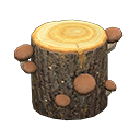 蘑菇圓木：瘦小蘑菇x3、圓木凳子x1