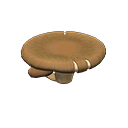蘑菇桌子：木材x6、扁平蘑菇x2