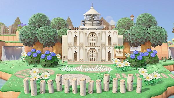 【動物之森/動物森友會】40款婚禮設計素材推介 白色教堂/水上婚宴/森林系婚禮