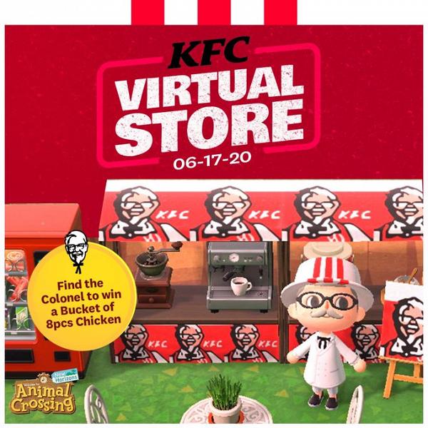 【動物之森/動物森友會】外國KFC走入動森開分店！限時開放參觀免費食原味炸雞