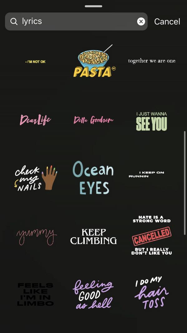 【Instagram】IG限時動態26個GIF圖關鍵字！日系塗鴉/手繪文字/食物插畫/邊框
