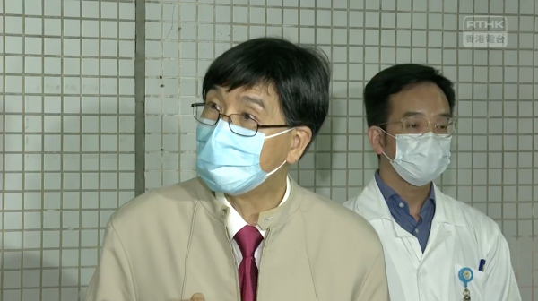 【香港疫情】伊利沙伯醫院出現群組感染 確診者拉低口罩咳嗽致環境污染