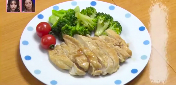 Rahato改為進食低卡餐單，以水煮蔬菜和雞胸肉為主