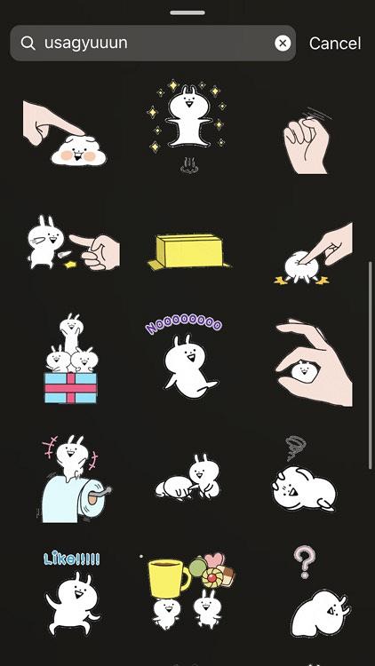 【Instagram】IG限時動態20款卡通GIF圖關鍵字 P助與兔兔/小新/海綿寶寶搞笑得意插畫
