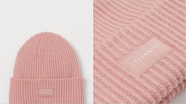 H&M粉紅色冷帽 HK$69.9