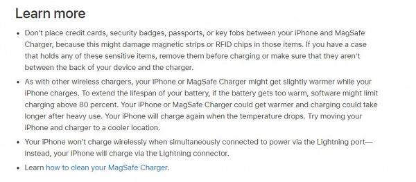 MagSafe充電器會於皮革iPhone Case留下圓形痕跡 Apple官方提醒4大使用注意事項