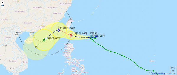 天文台料艾莎尼明日升級至颱風 星期六最接近香港預料週末多雲有雨