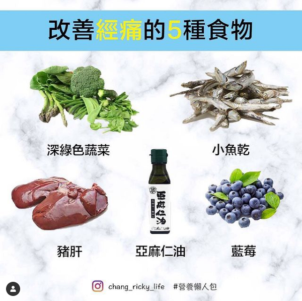 【女性健康】想減輕M痛要從平常飲食開始調理！台灣營養師盤點5大改善M痛食物 