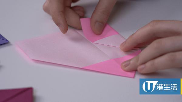 【情人節禮物2021】情人節3大簡單摺紙技巧 DIY立體心心/玫瑰花裝飾心意卡