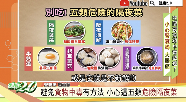 經常食隔夜餸暗藏食物中毒風險！ 台灣營養師提醒4種食物要避免隔夜再翻熱