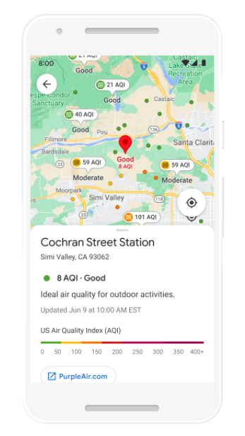 Google Maps推4大新功能 路痴福音！室內AR實景導航搵路、即時天氣+空氣污染指數