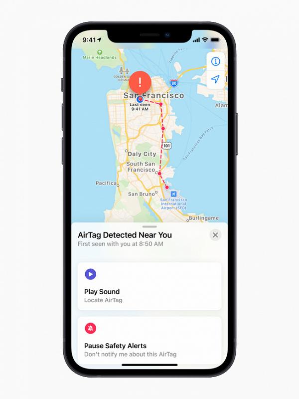 【Apple Event蘋果發佈會2021】AirTag失物追蹤配件登場！配Find My App使用定位搵銀包/鎖匙