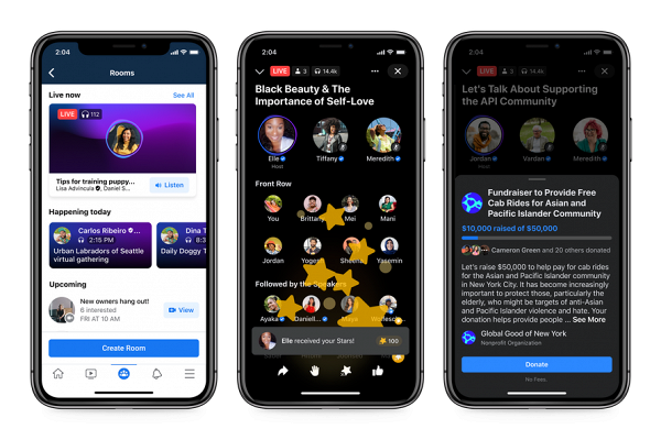 Facebook 全新「Live Audio Room」手機App即將登場 Clubhouse玩法/三大獨特功能