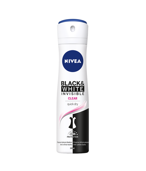 Nivea Black & White Invisible（壓縮噴霧裝）【50ml $35.9 止汗效能1.5分 整體3.5分】