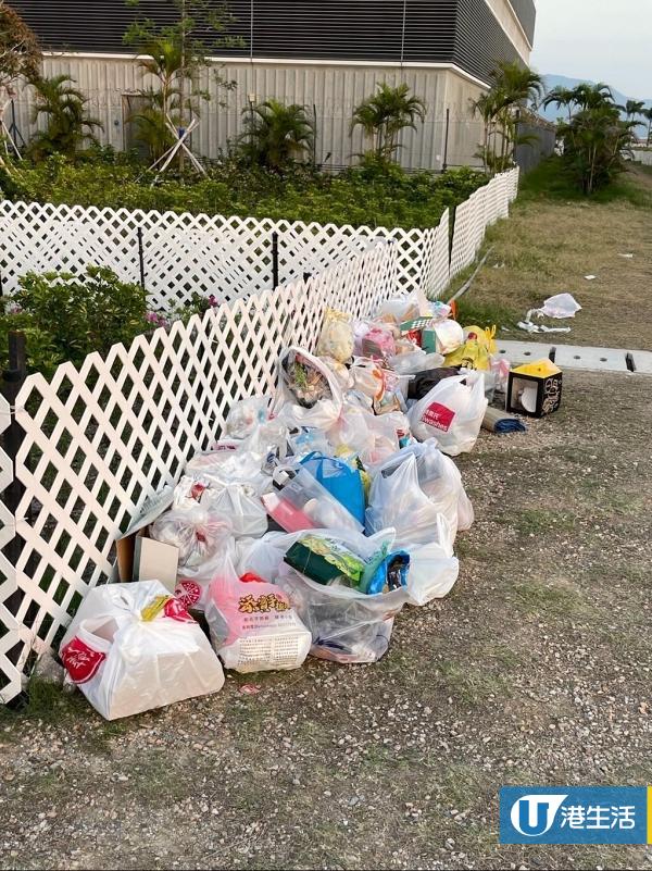 屯赤打卡聖地港版邁阿密現「垃圾山」 市民野餐留低大量廢物 網民批評：遲早玩爛！