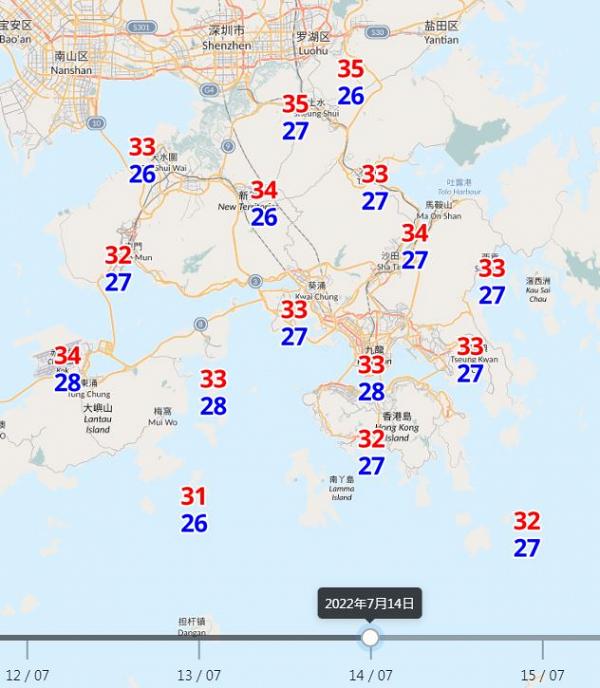 天氣預報｜上水中午時分錄得37度高溫！天文台料酷熱天氣持續 本周後期有驟雨