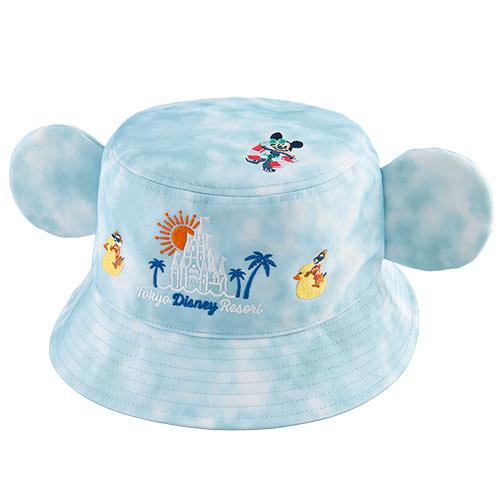 東京迪士尼夏日海洋主題商品 米奇耳朵漁夫帽、鋼牙與大鼻斜孭袋