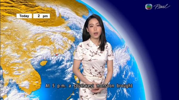 TVB新聞主播林婷婷著旗袍報天氣眼前一亮 罕有做齊中英雙語高顏值成為新一代女神級主播