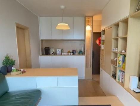 沙田 4 人白木色 tone 日系新居 主人房閣樓床＋客廳儲物地台