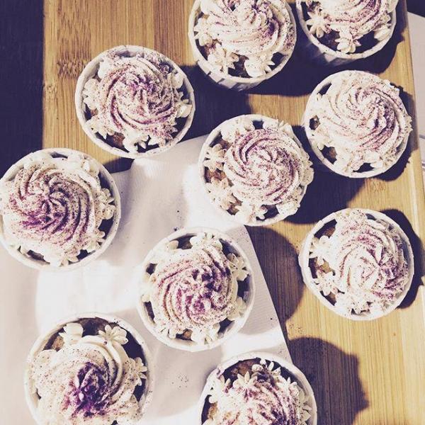 紫薯芝士cupcake(圖: IG@cafe_bauhinia )