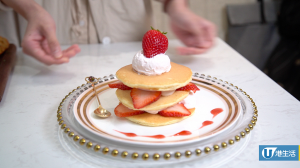 熊本士多啤梨Pancake（$108）