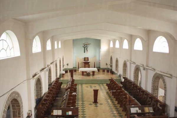 神樂院的聖堂，拱形窗戶除了美化建築外，亦助以引入室外光綫。