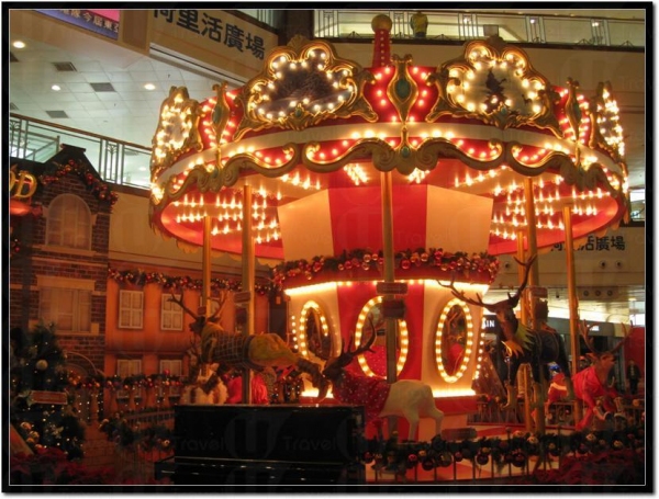 荷里活廣場的「天鹿奇緣聖誕夢」，真的很美。
