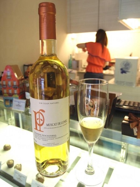 法國甜酒 Domaine Pioch 採用 100% muscat 白葡萄，甜酸度適中。(Shecky 攝）