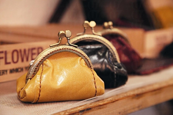 Leather Coin Bag by ztroitella $210