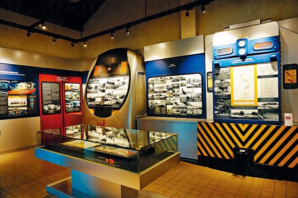 博物館展出的舊文物，包括舊火車站古蹟、古董車廂、歷史圖片等。