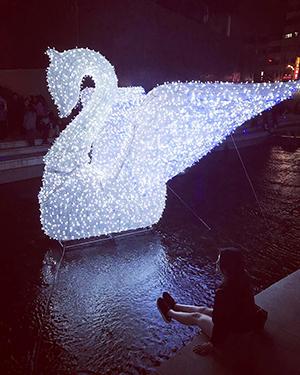 台中版清溪川！柳川藍帶水岸 入夜變藍燈多瑙河