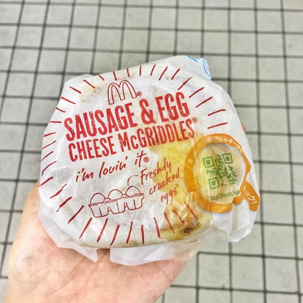 日本麥當勞早餐獨有 鬆餅豬柳蛋漢堡
