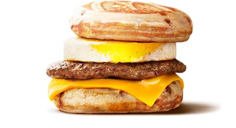 日本麥當勞早餐獨有 鬆餅豬柳蛋漢堡