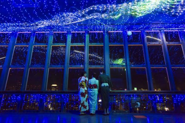 東京夏季浪漫打卡點 東京鐵塔流星天河夜景燈飾