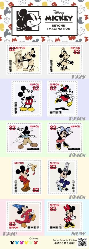 值得收藏 日本郵局8月推Winnie the Pooh/米奇米妮郵票