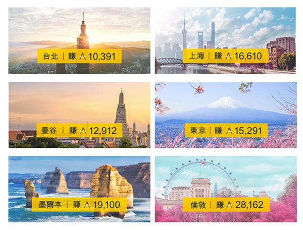 旅行精教路 一次旅行 輕鬆賺過10,000「亞洲萬里通」里數